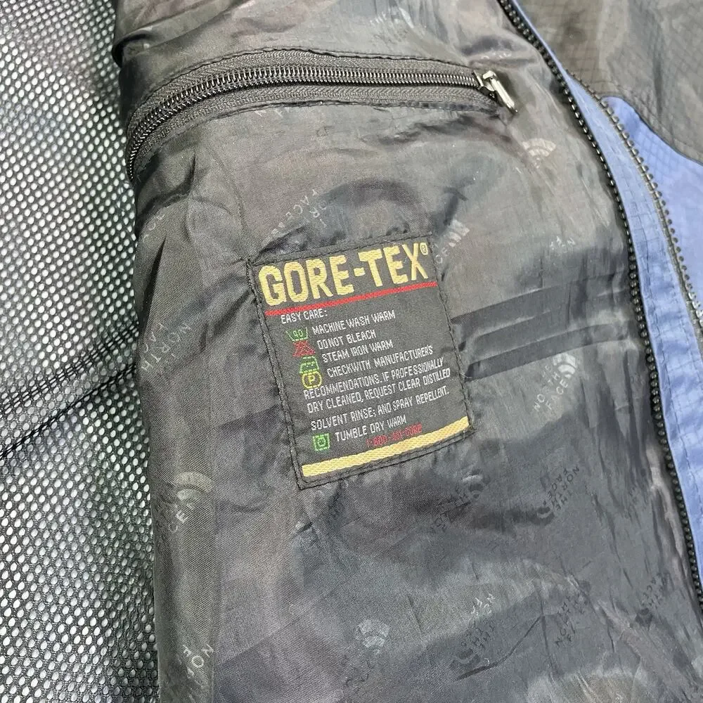 The North Face Mens Summit Series Goretex Waterproof Hooded Jacket Blue Sz XXL